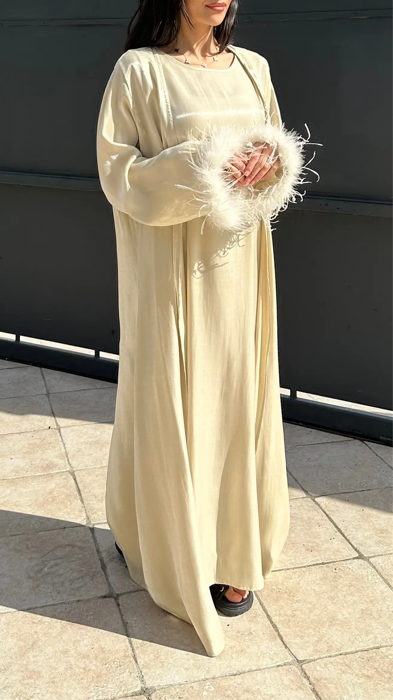 Kimono plume SAÏRYS