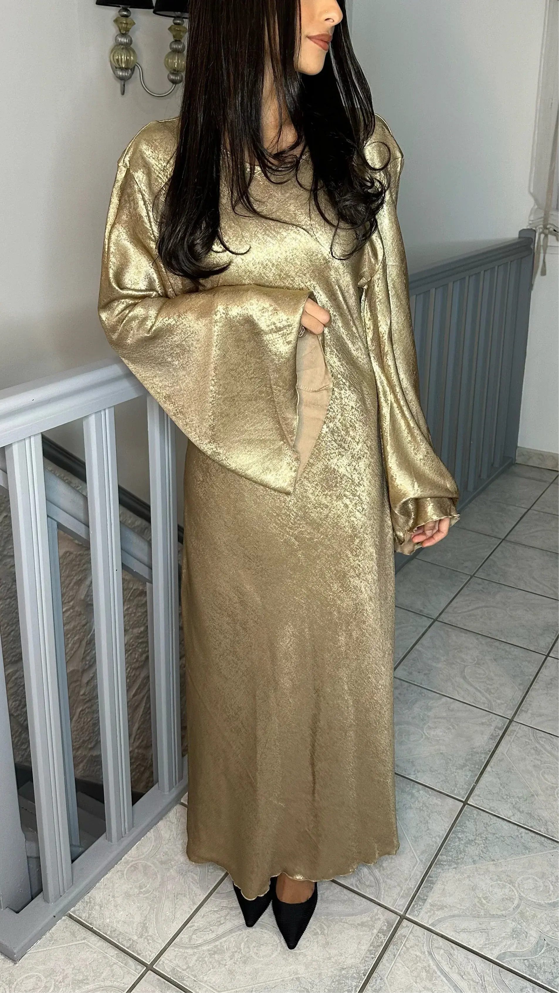 Robe scintillante doré - SAÏRYS