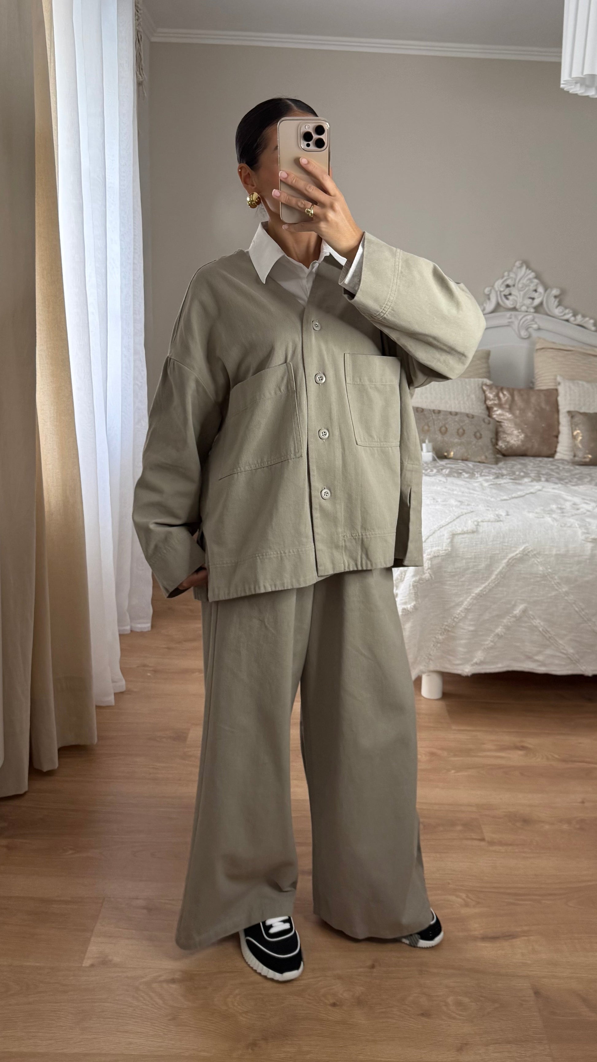 Ensemble structuré minimaliste Beige SAÏRYS