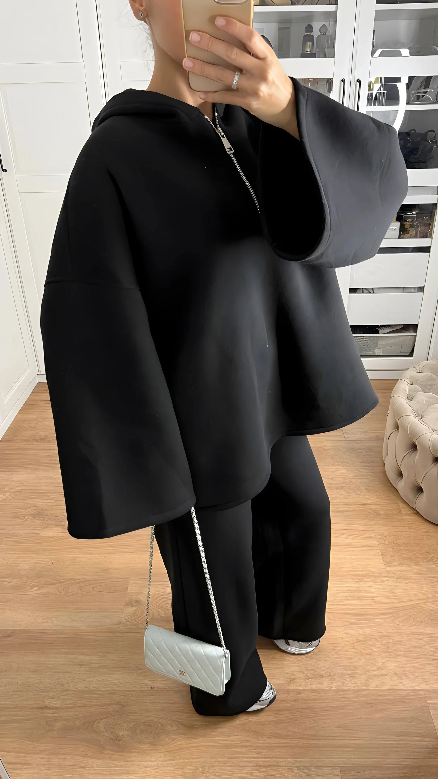 Ensemble Modeste à Capuche Noir SAÏRYS