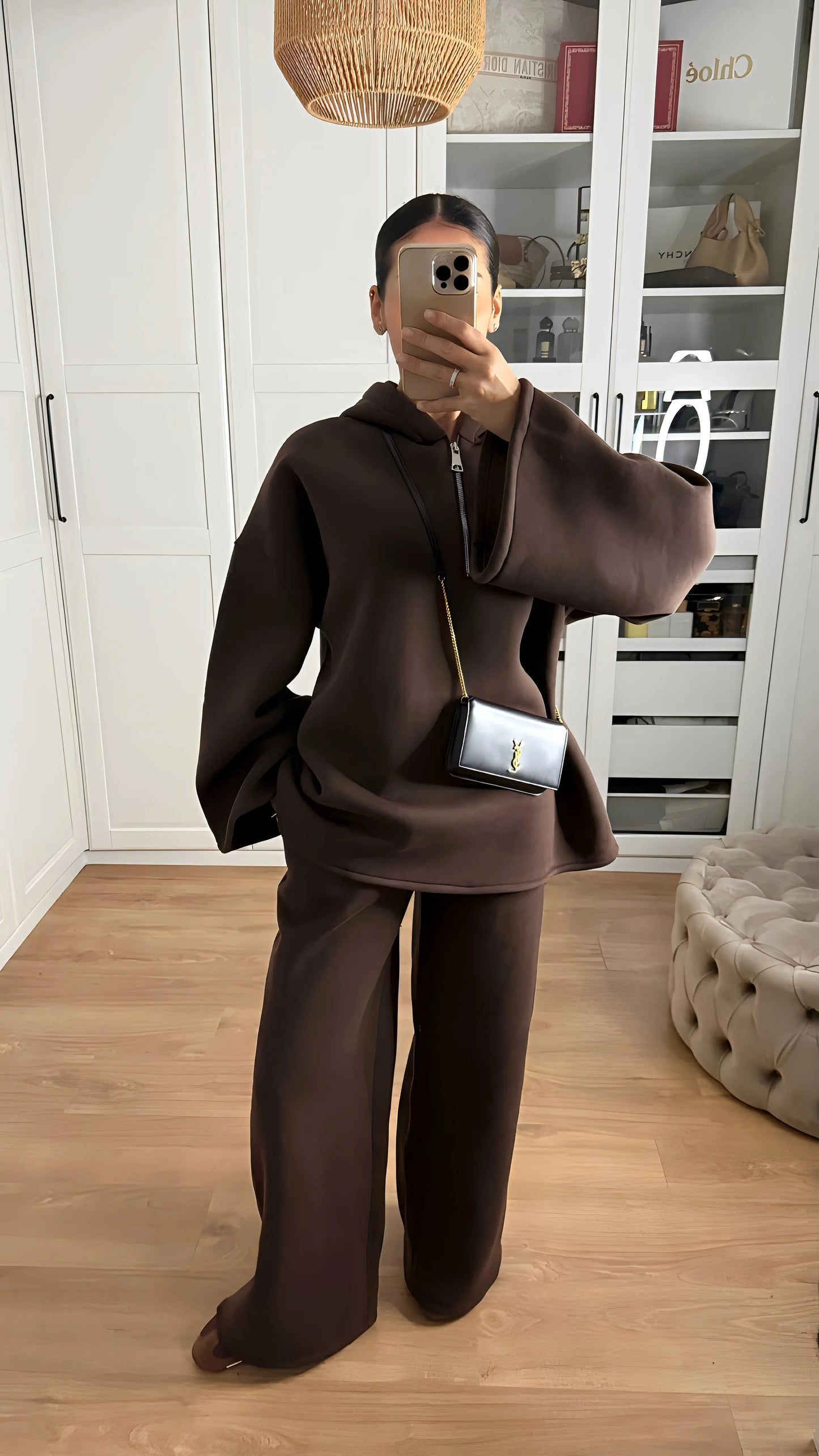 Ensemble Modeste à Capuche Marron SAÏRYS