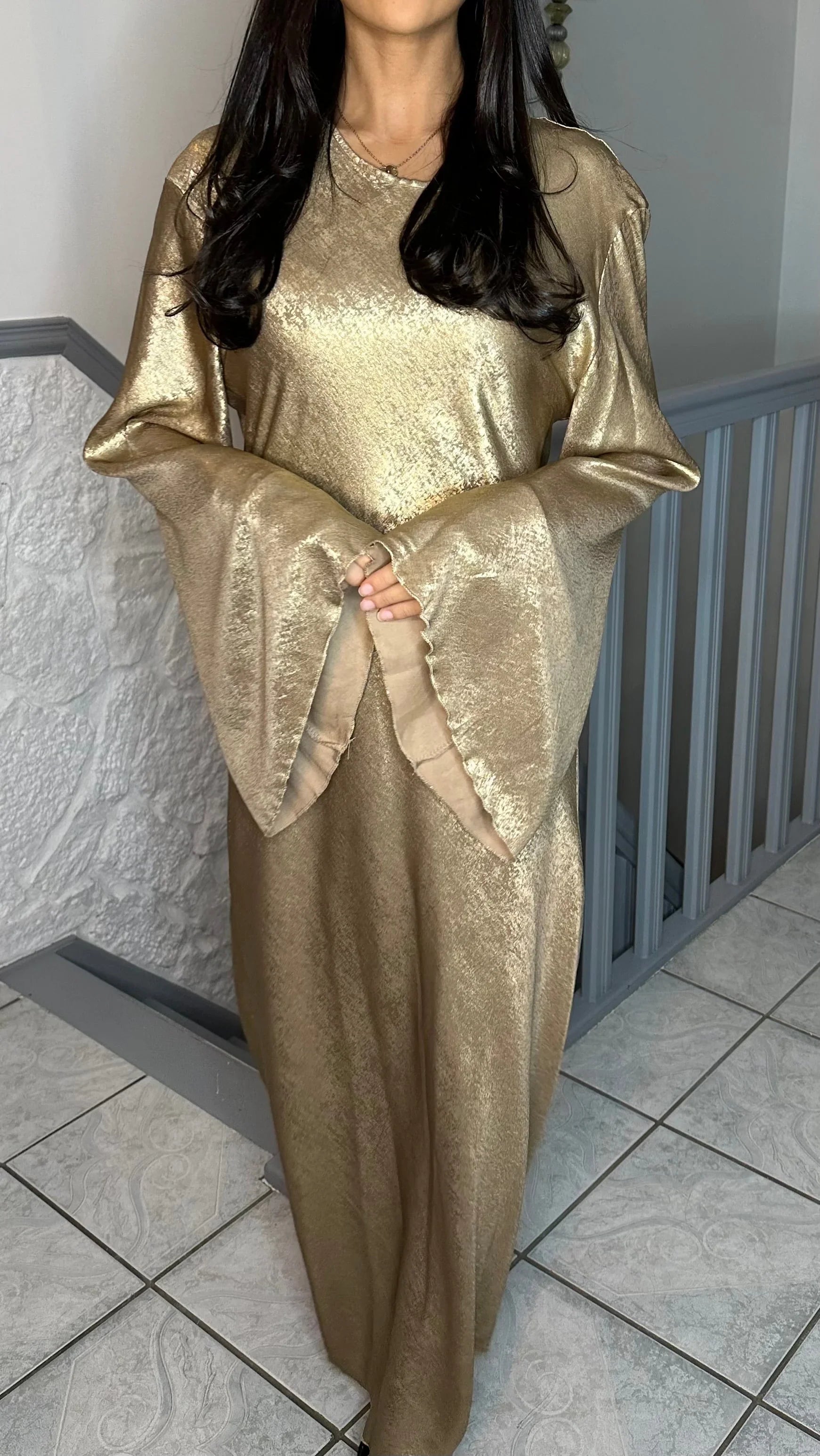 Robe scintillante doré - SAÏRYS