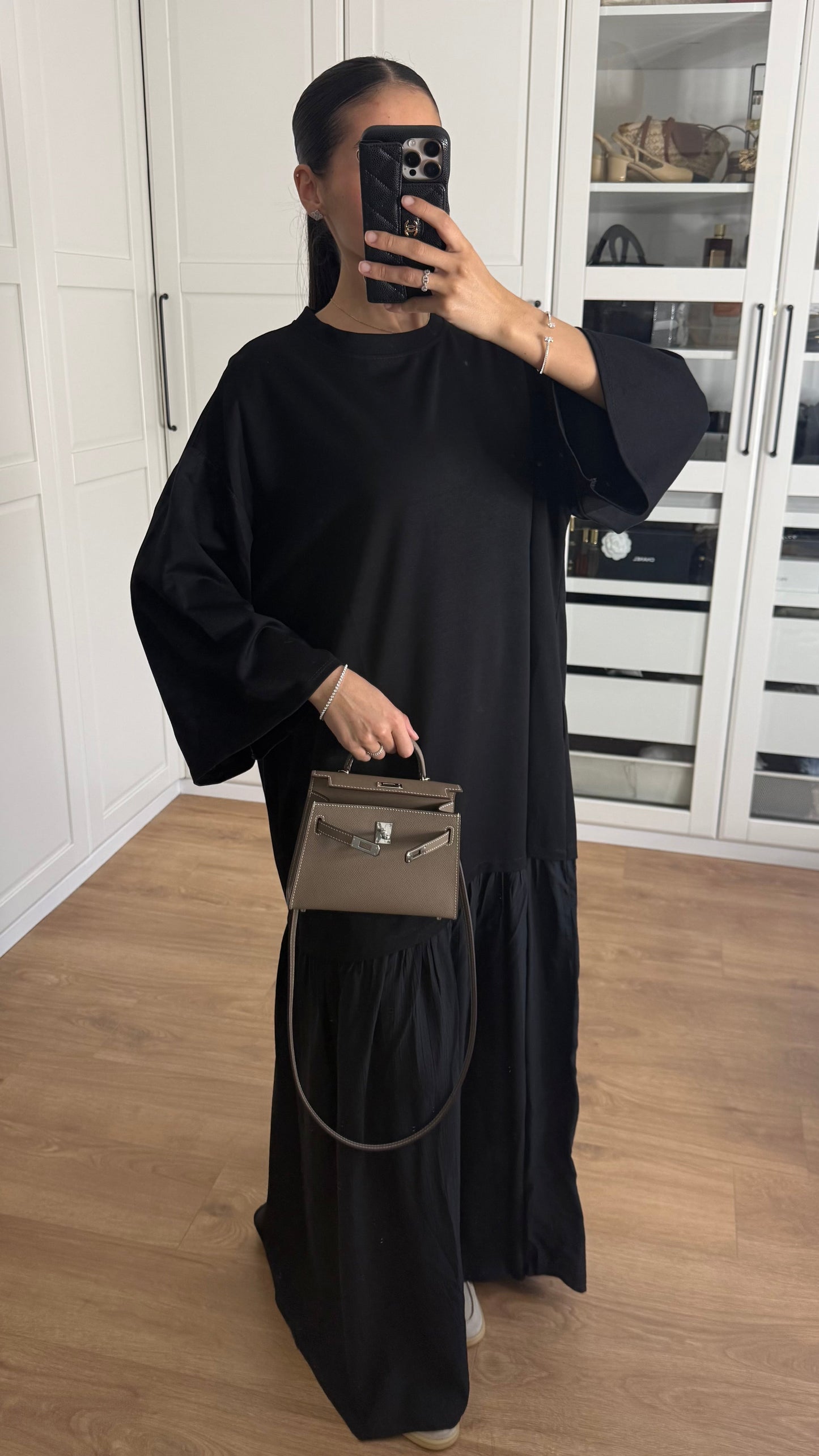 Robe jupe plissée Marron SAÏRYS