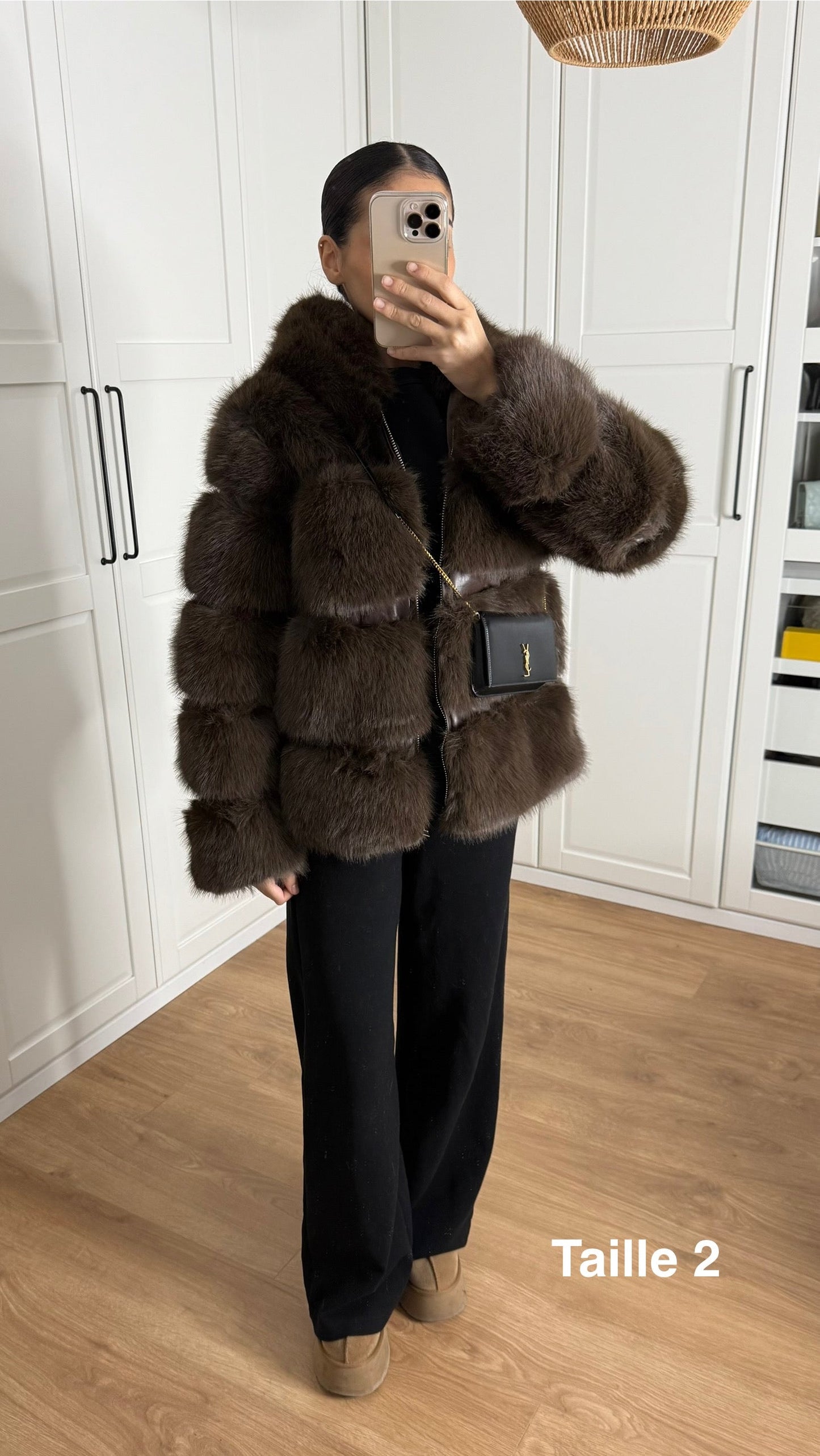 Fourrure à Zip Coffee SAÏRYS