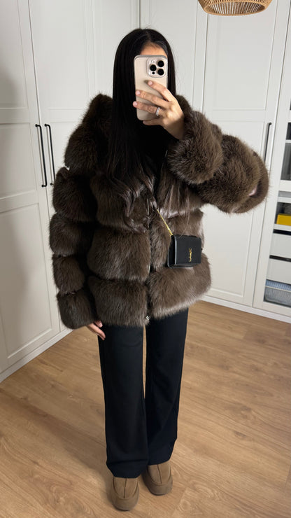 Fourrure à Zip Coffee SAÏRYS