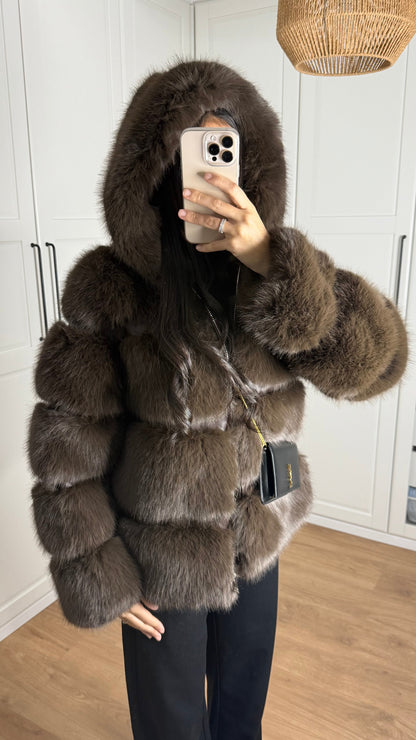 Fourrure à Zip Coffee SAÏRYS