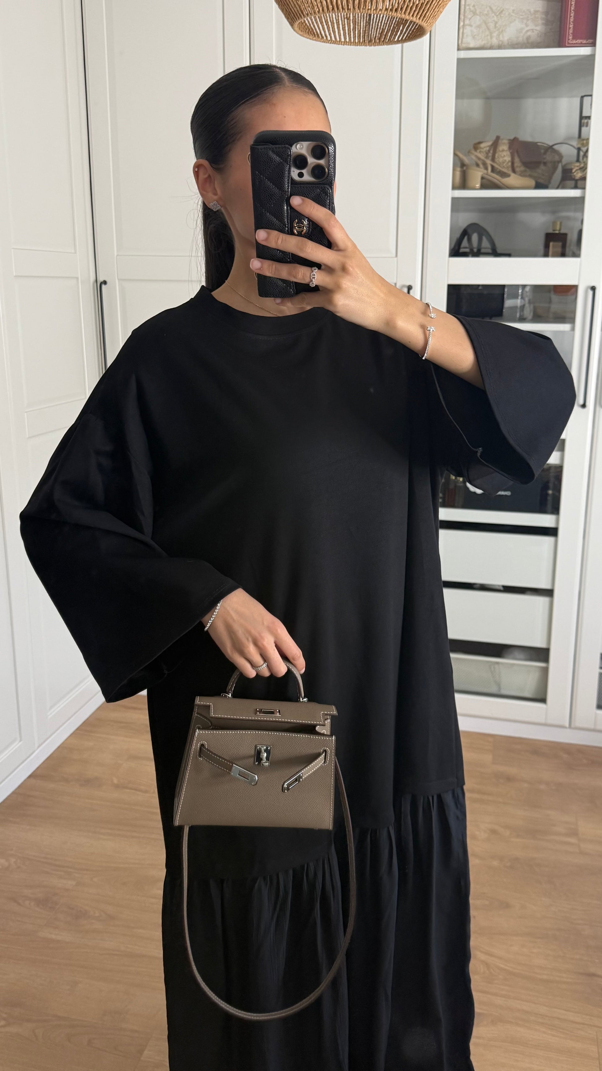 Robe jupe plissée Marron SAÏRYS