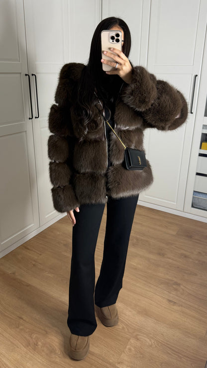 Fourrure à Zip Coffee SAÏRYS