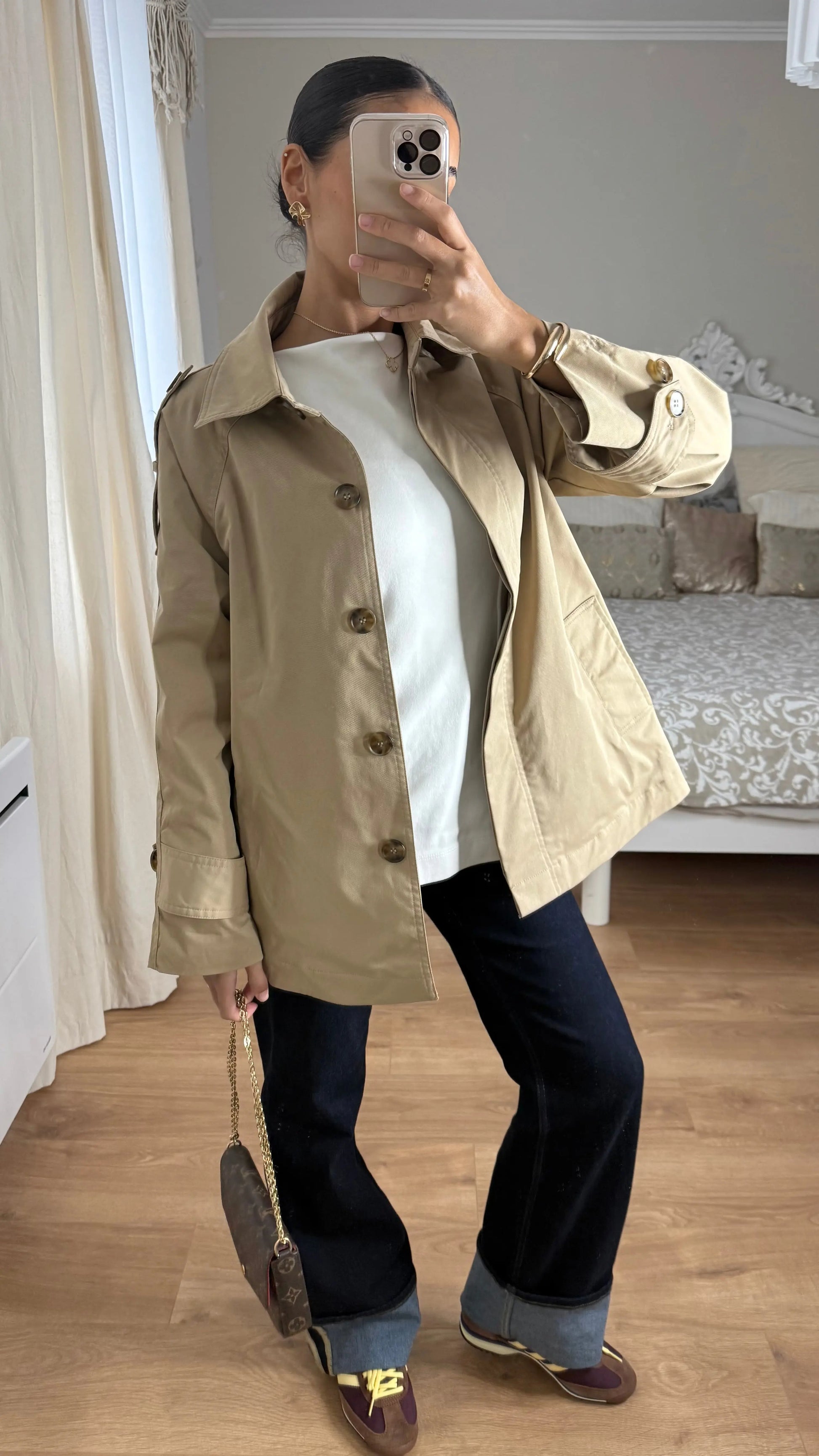 Trench court oversize camel SAÏRYS