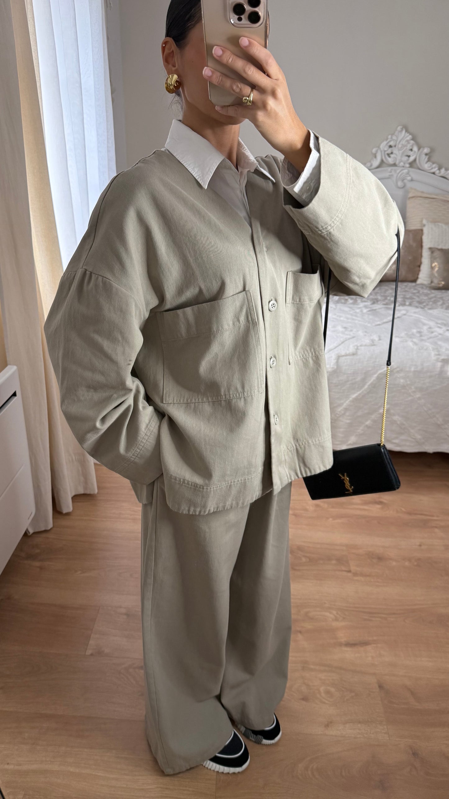Ensemble structuré minimaliste Beige