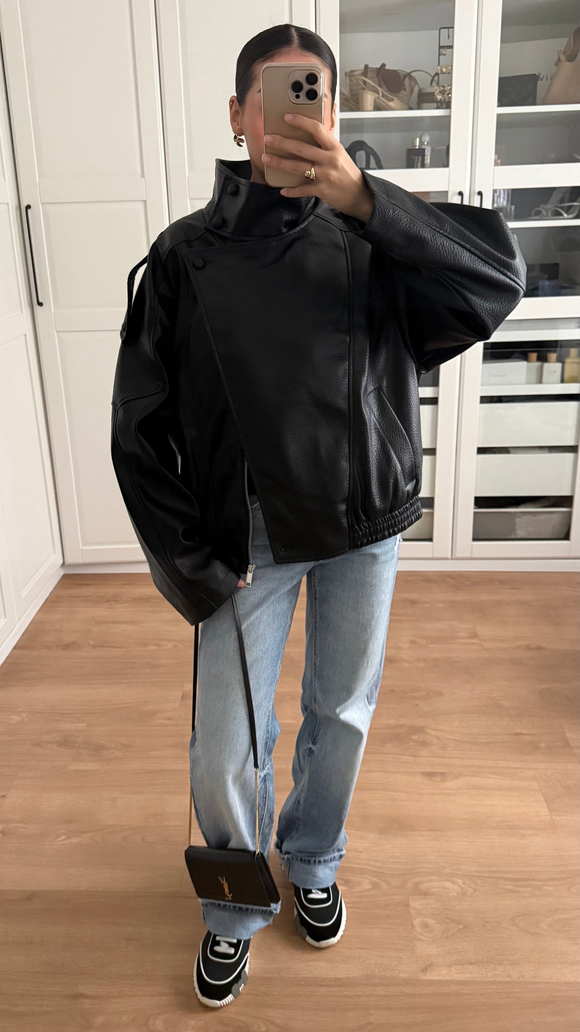 Veste Cuir Inspi Oversize SAÏRYS