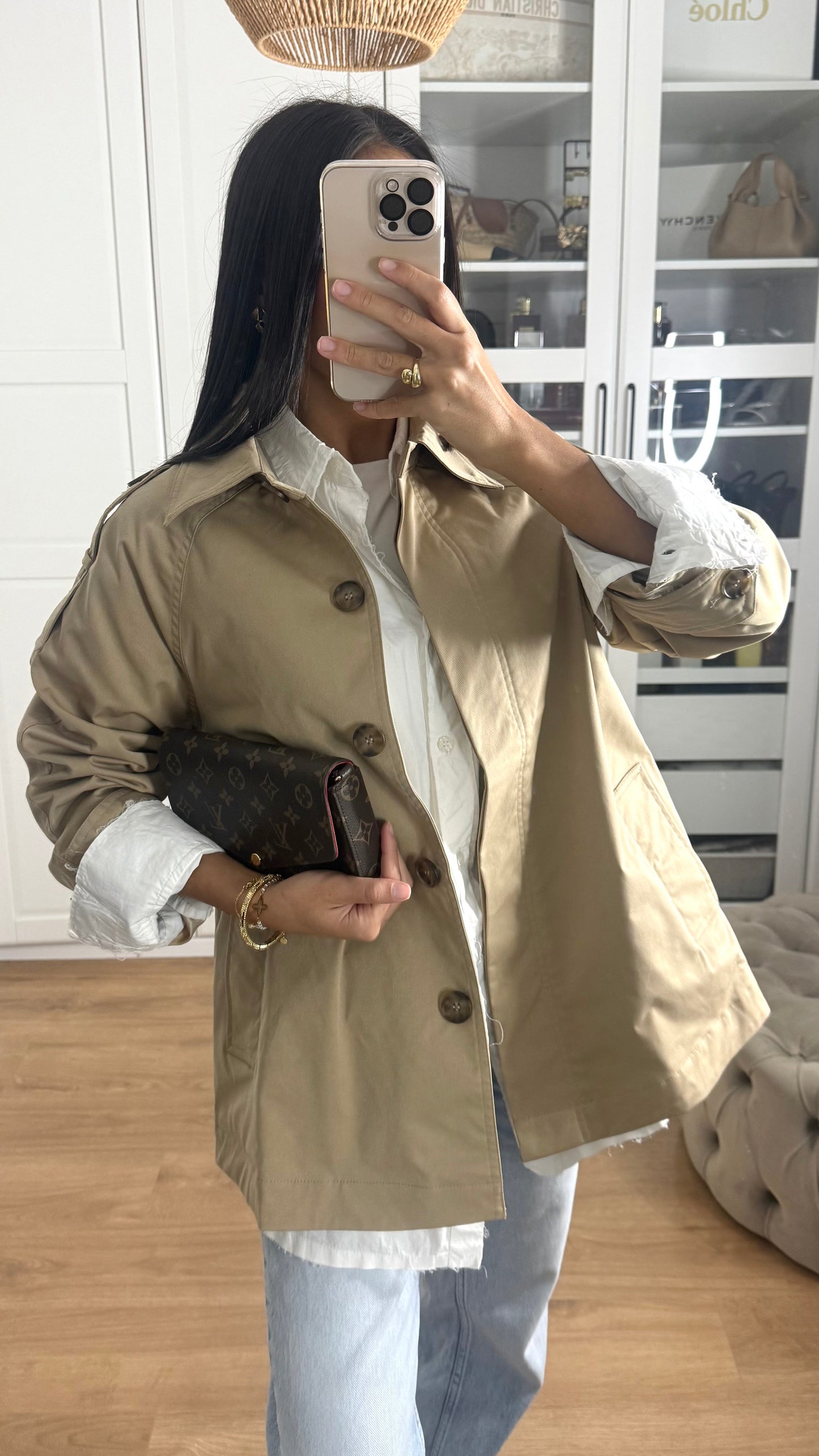 Trench court oversize camel SAÏRYS