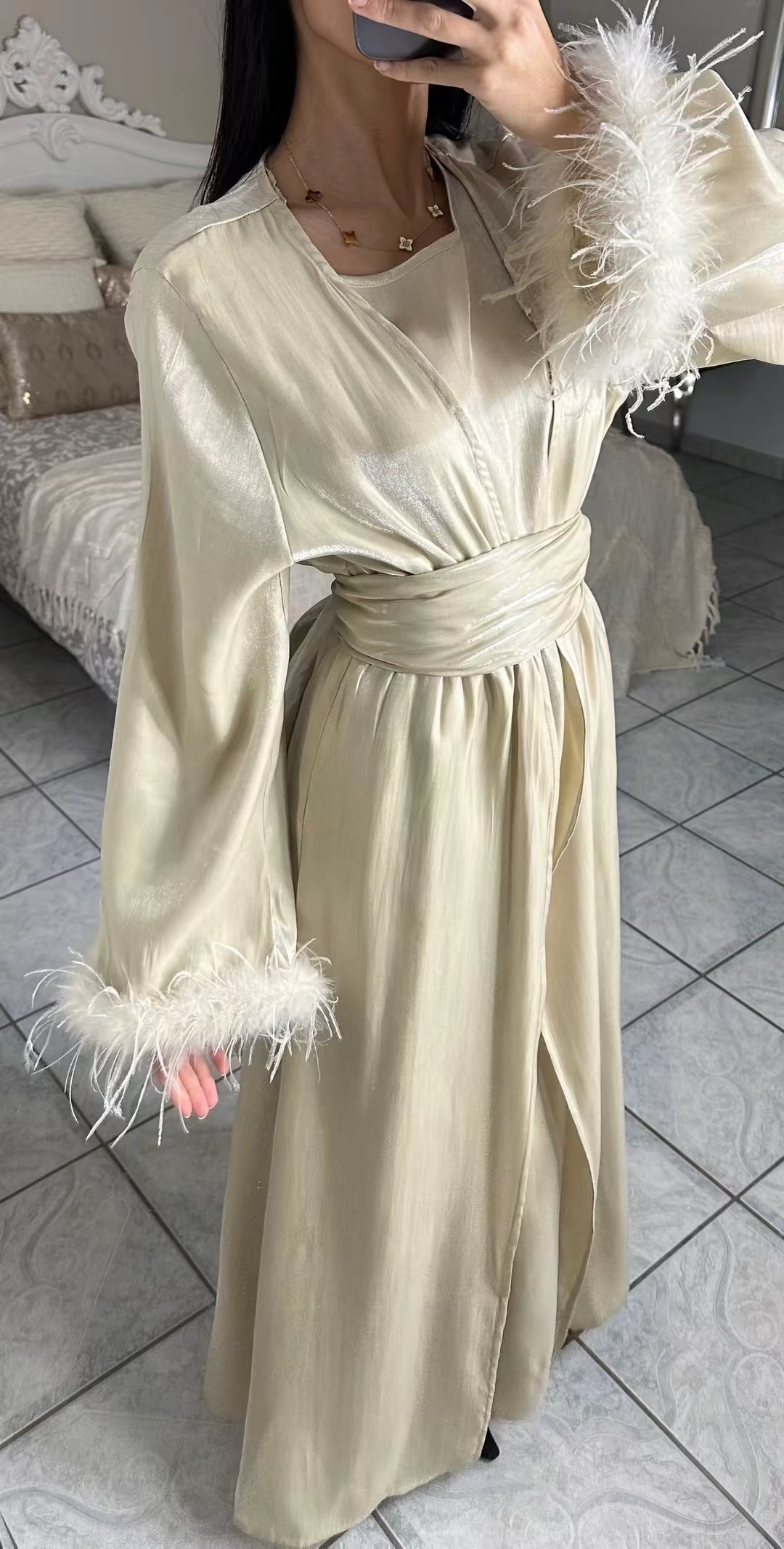 Kimono plume SAÏRYS