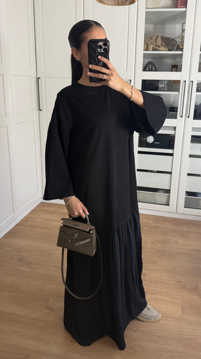 Robe jupe plissée Marron SAÏRYS