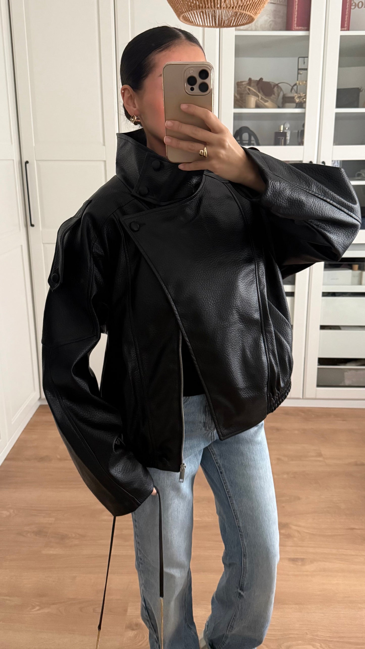 Veste Cuir Inspi Oversize SAÏRYS
