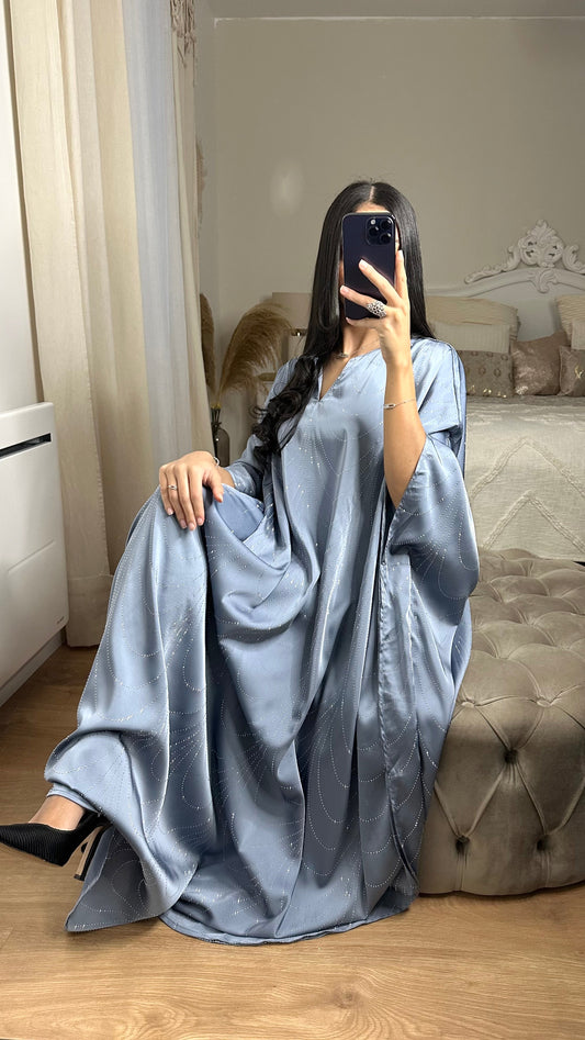 Abaya Nïya Bleu ciel SAÏRYS