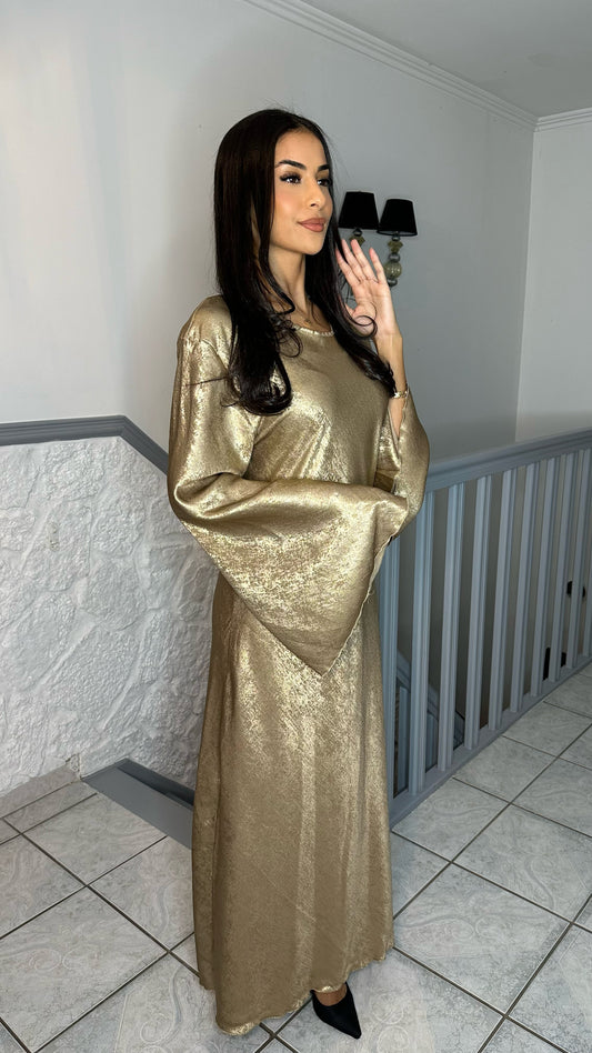 Gold shimmering dress