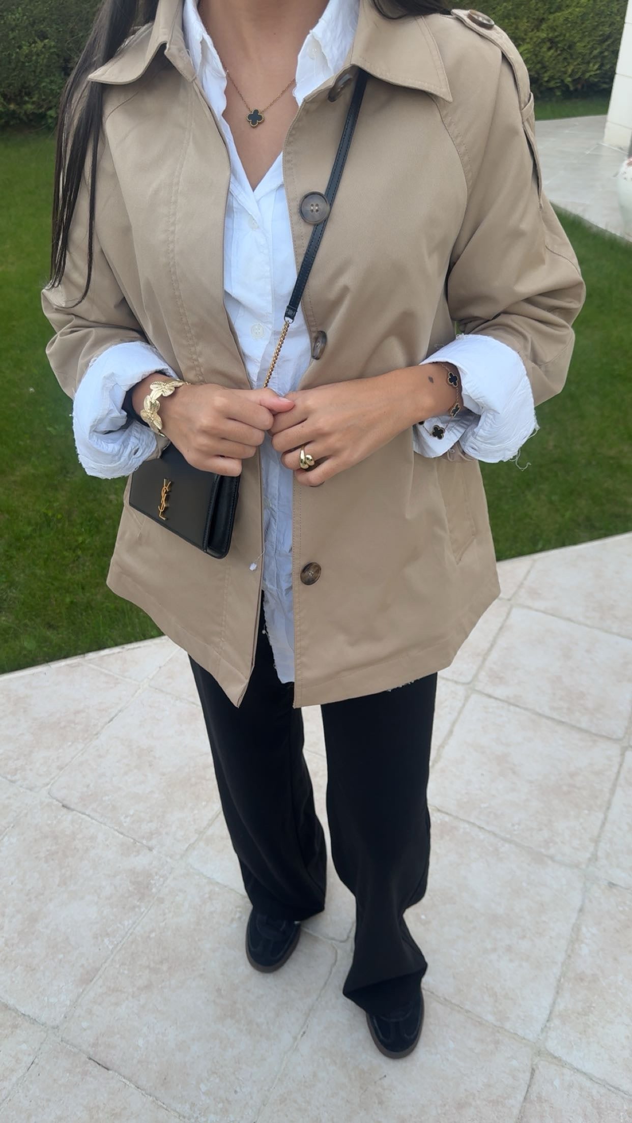 Trench court oversize camel SAÏRYS