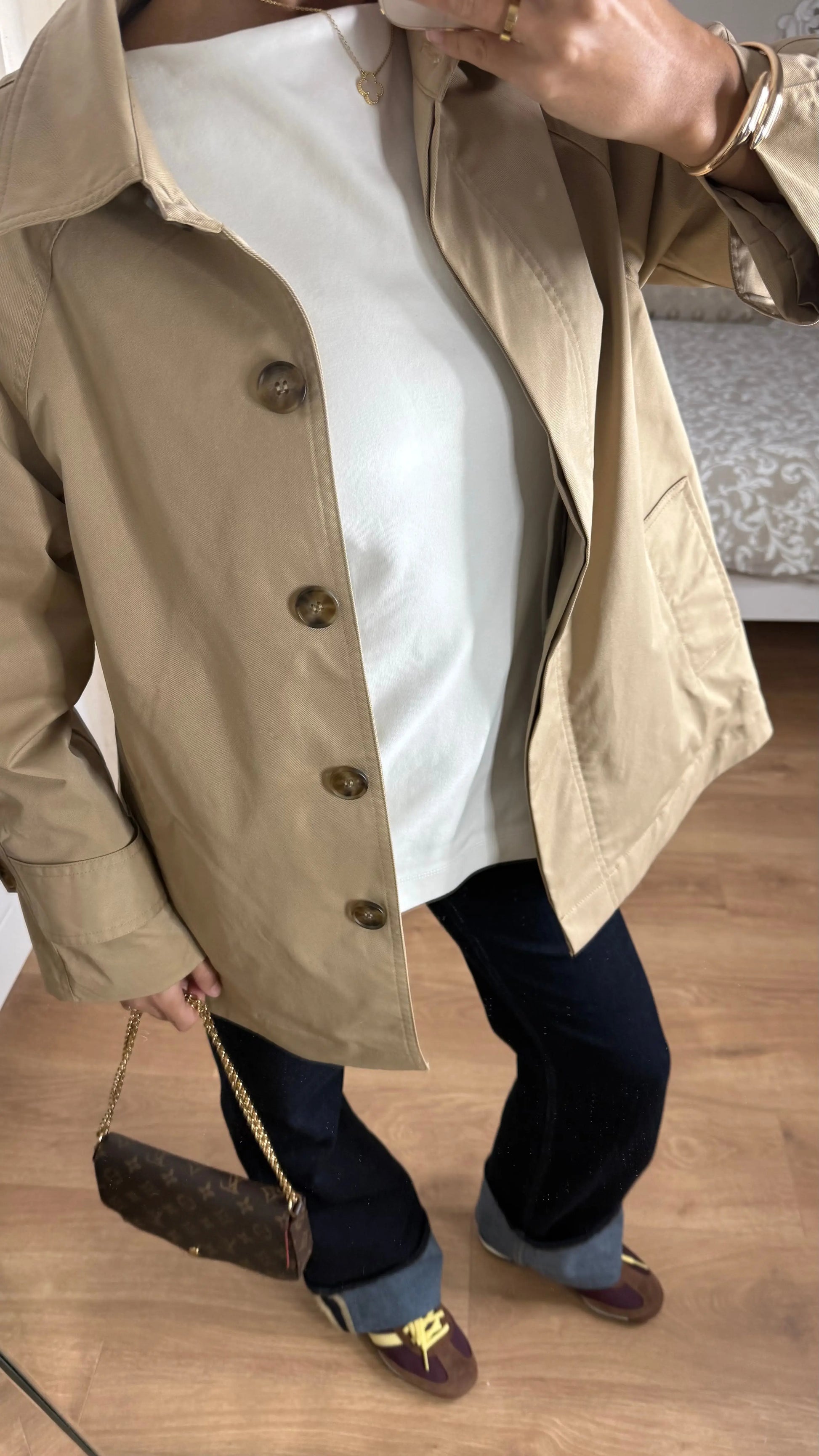 Trench court oversize camel SAÏRYS