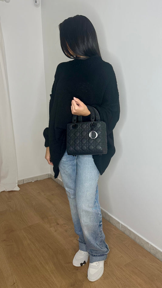 Pull en laine oversize [Noir]