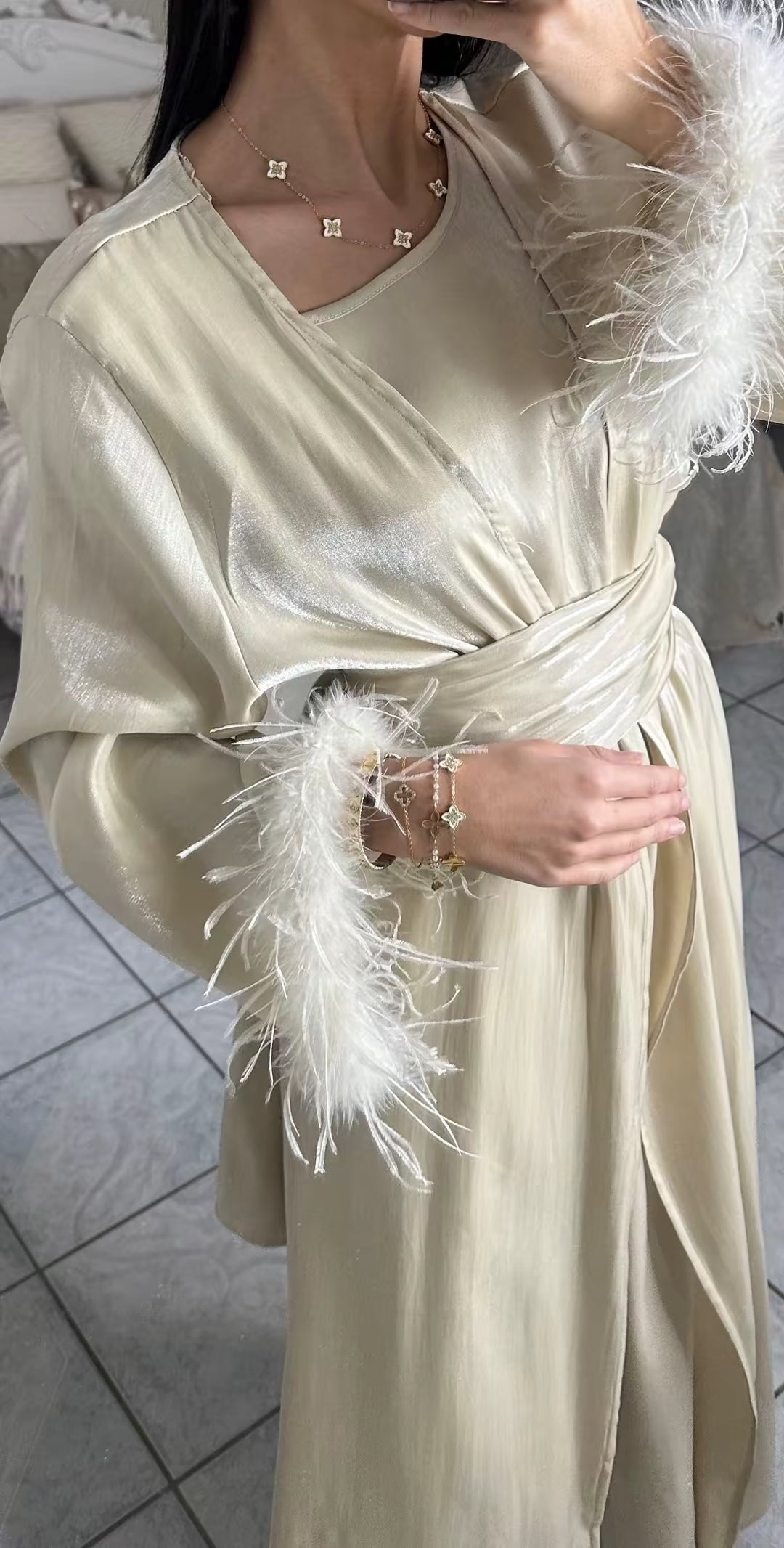 Kimono plume SAÏRYS