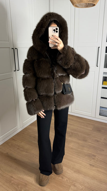 Fourrure à Zip Coffee SAÏRYS