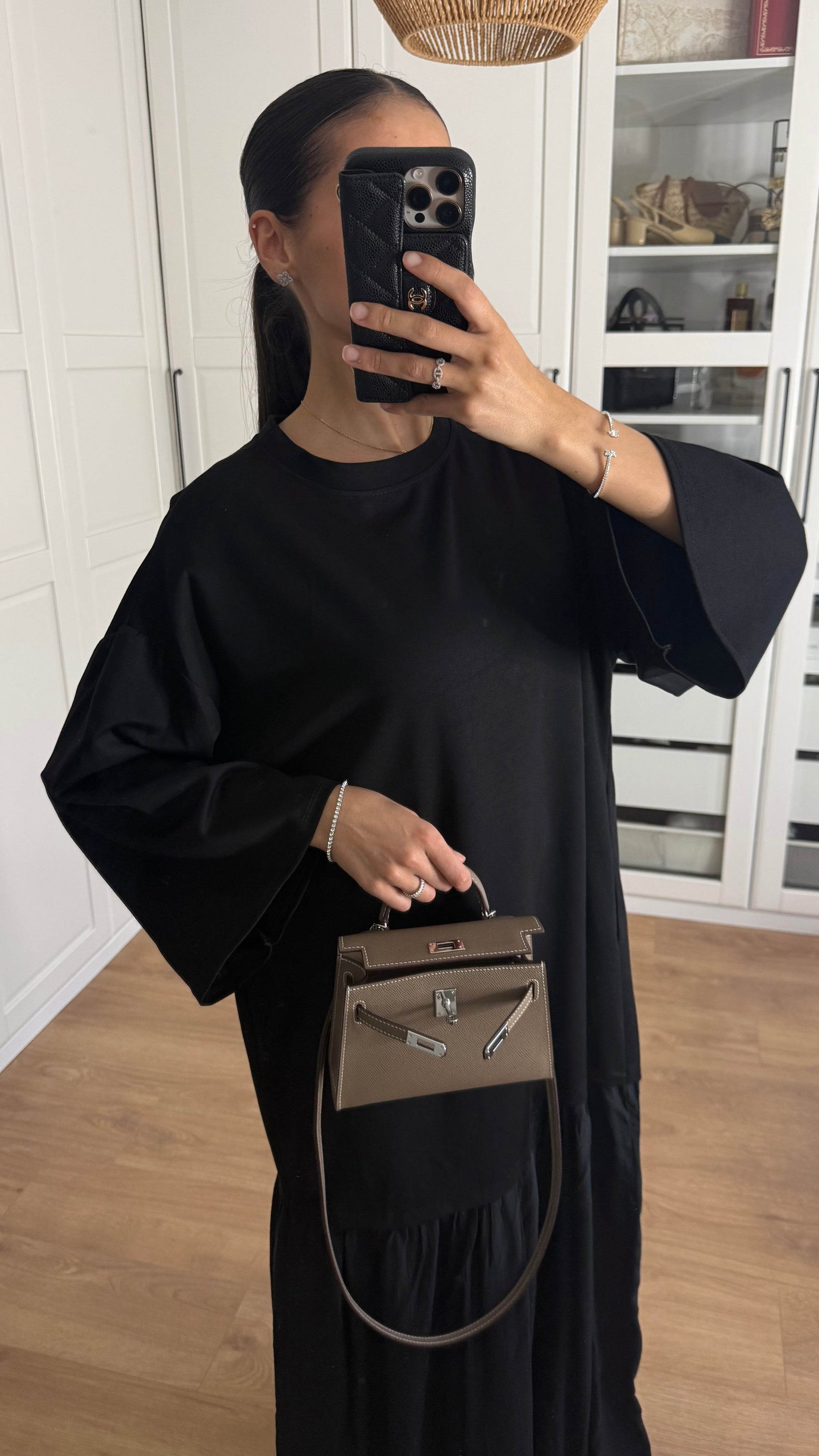 Robe jupe plissée Marron SAÏRYS