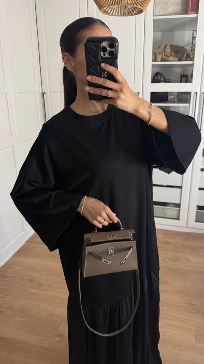 Robe jupe plissée Marron SAÏRYS