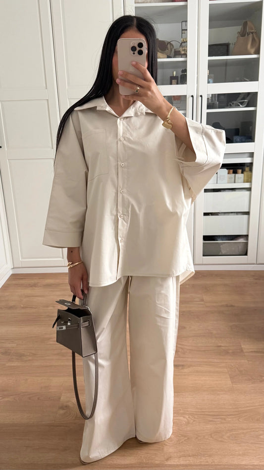 Ensemble Modest Oversize Crème - SAÏRYS