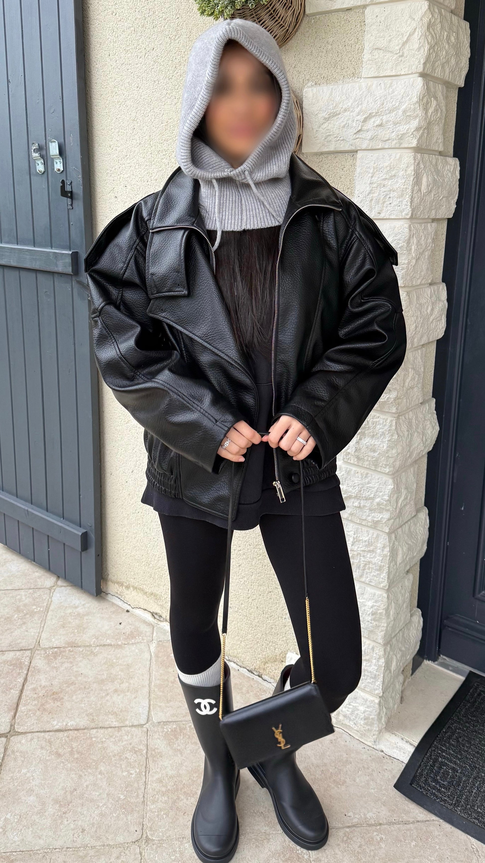 Veste Cuir Inspi Oversize SAÏRYS