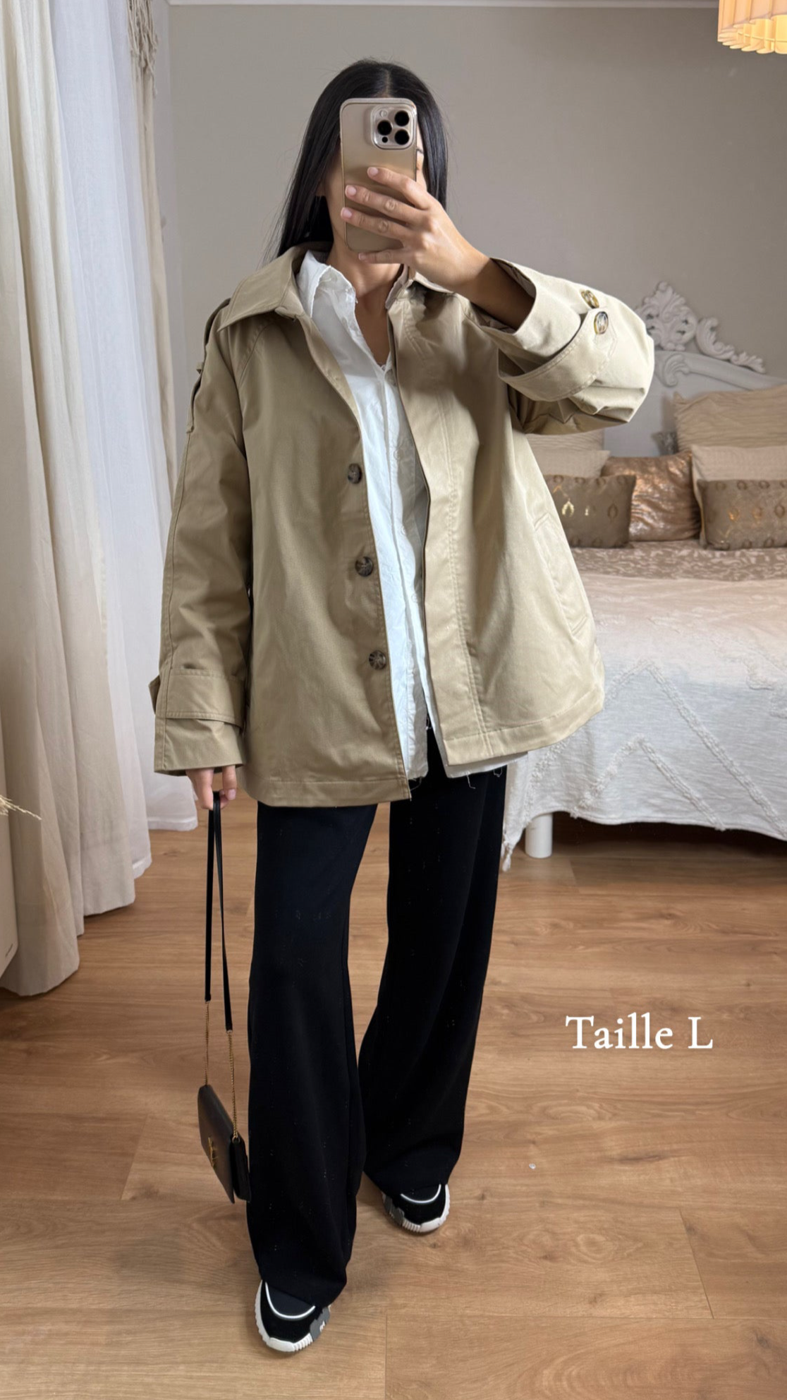 Trench court oversize camel SAÏRYS