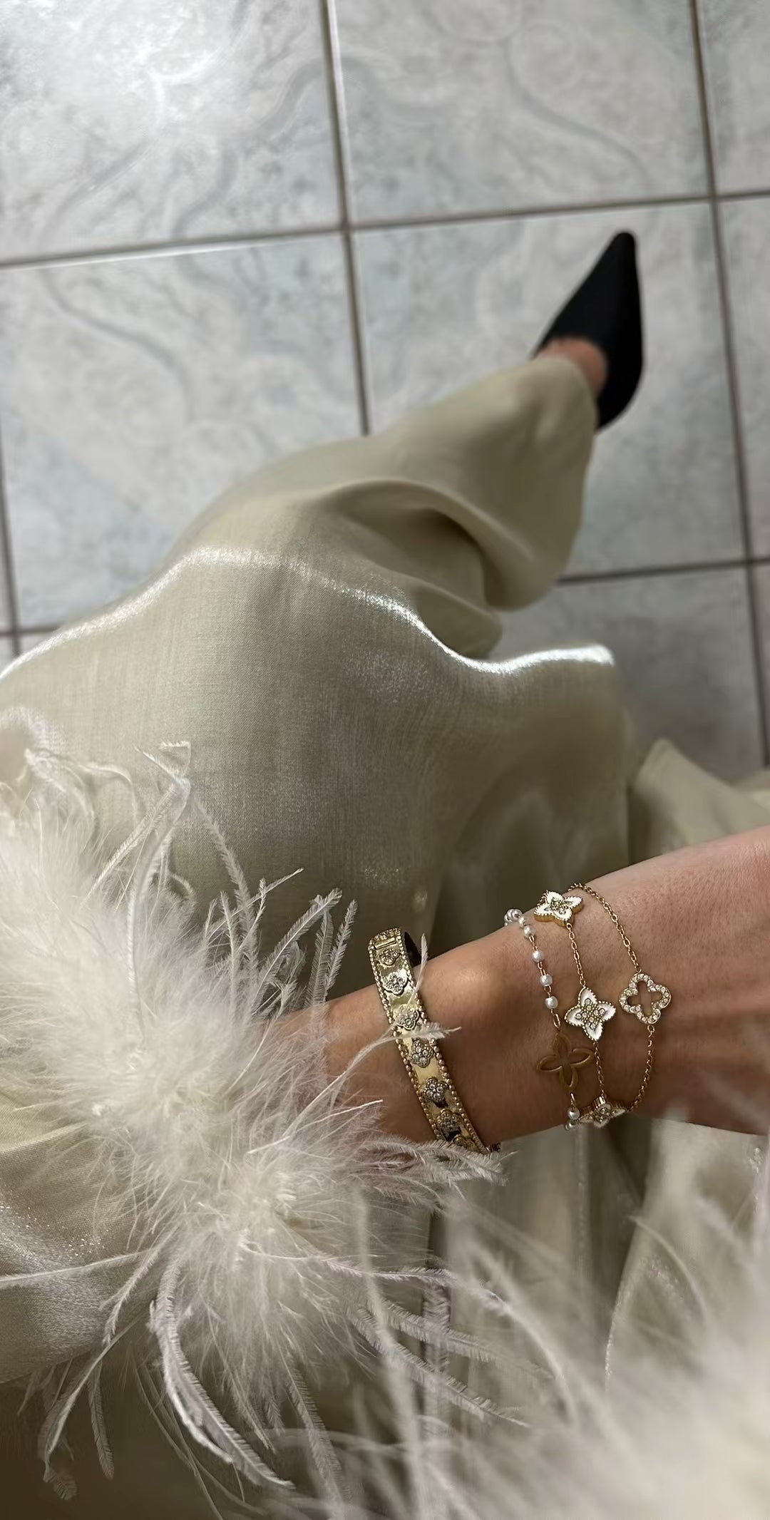 Kimono plume SAÏRYS