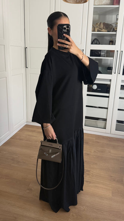 Robe jupe plissée Marron SAÏRYS