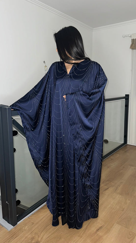 Abaya Nïya Bleu Nuit SAÏRYS