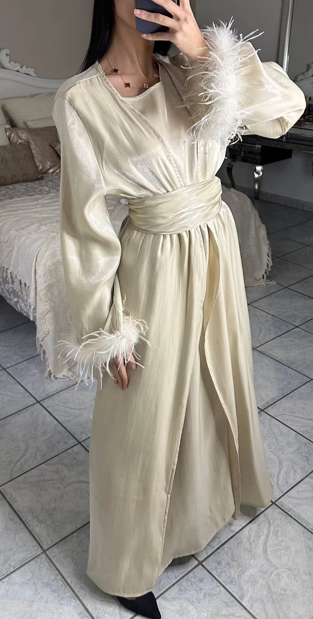 Kimono plume SAÏRYS