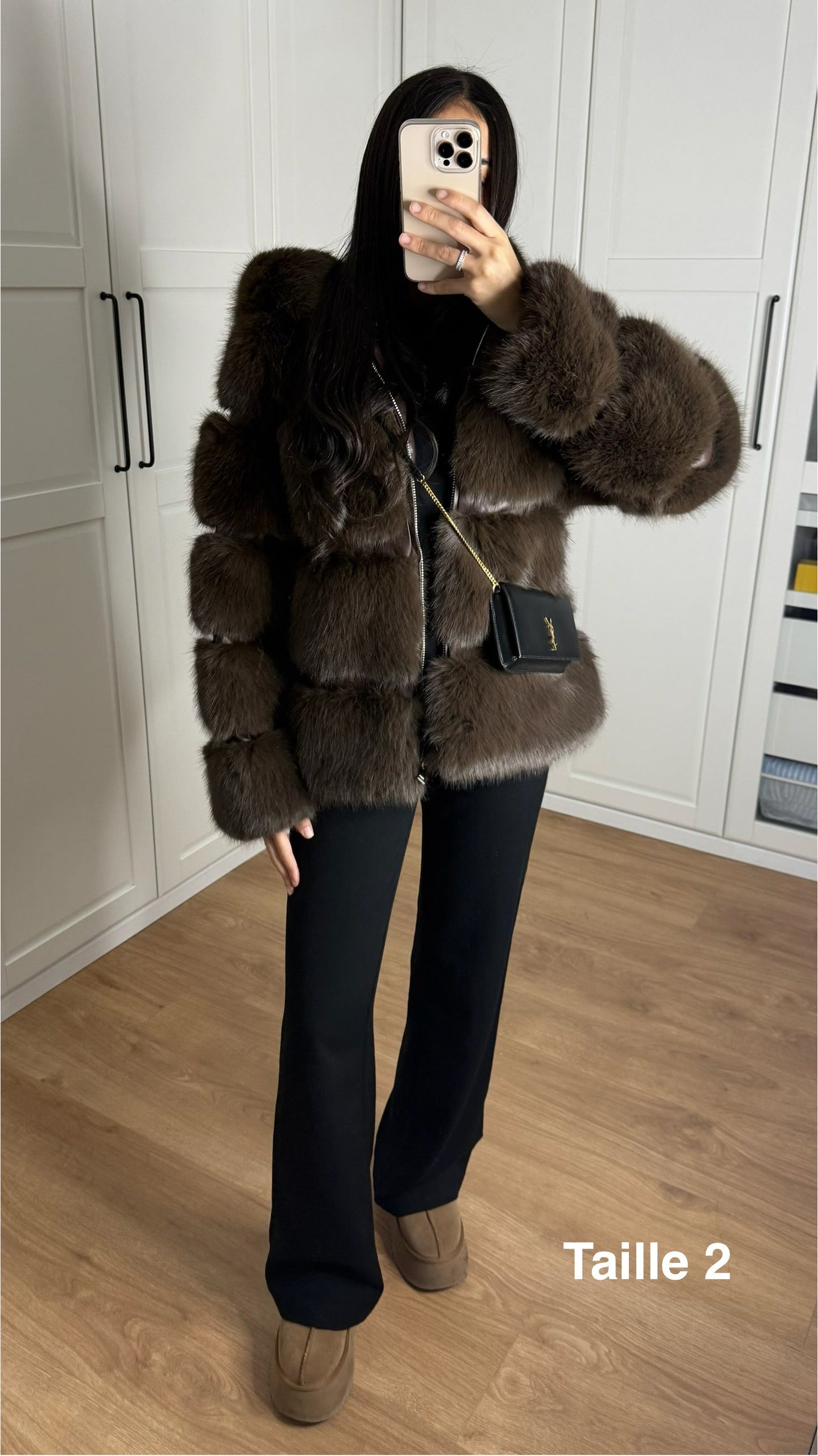 Fourrure à Zip Coffee SAÏRYS