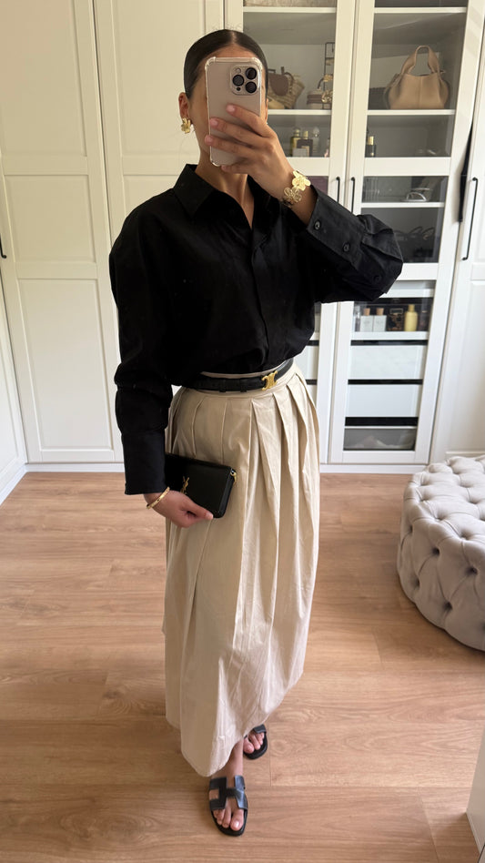 Jupe évasée [beige] SAÏRYS