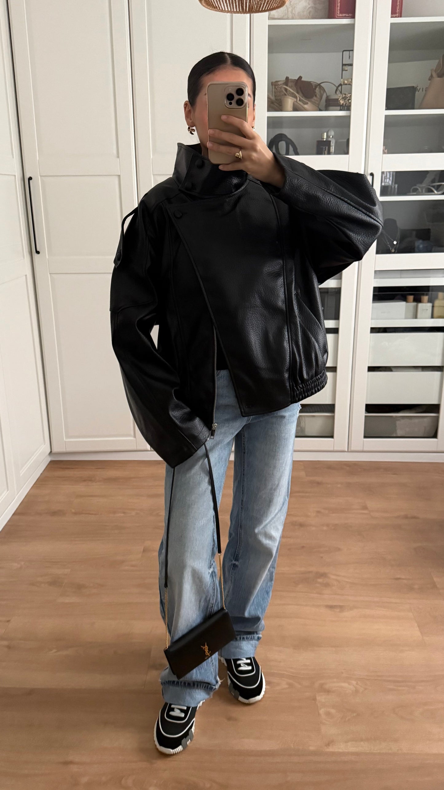 Veste Cuir Inspi Oversize SAÏRYS