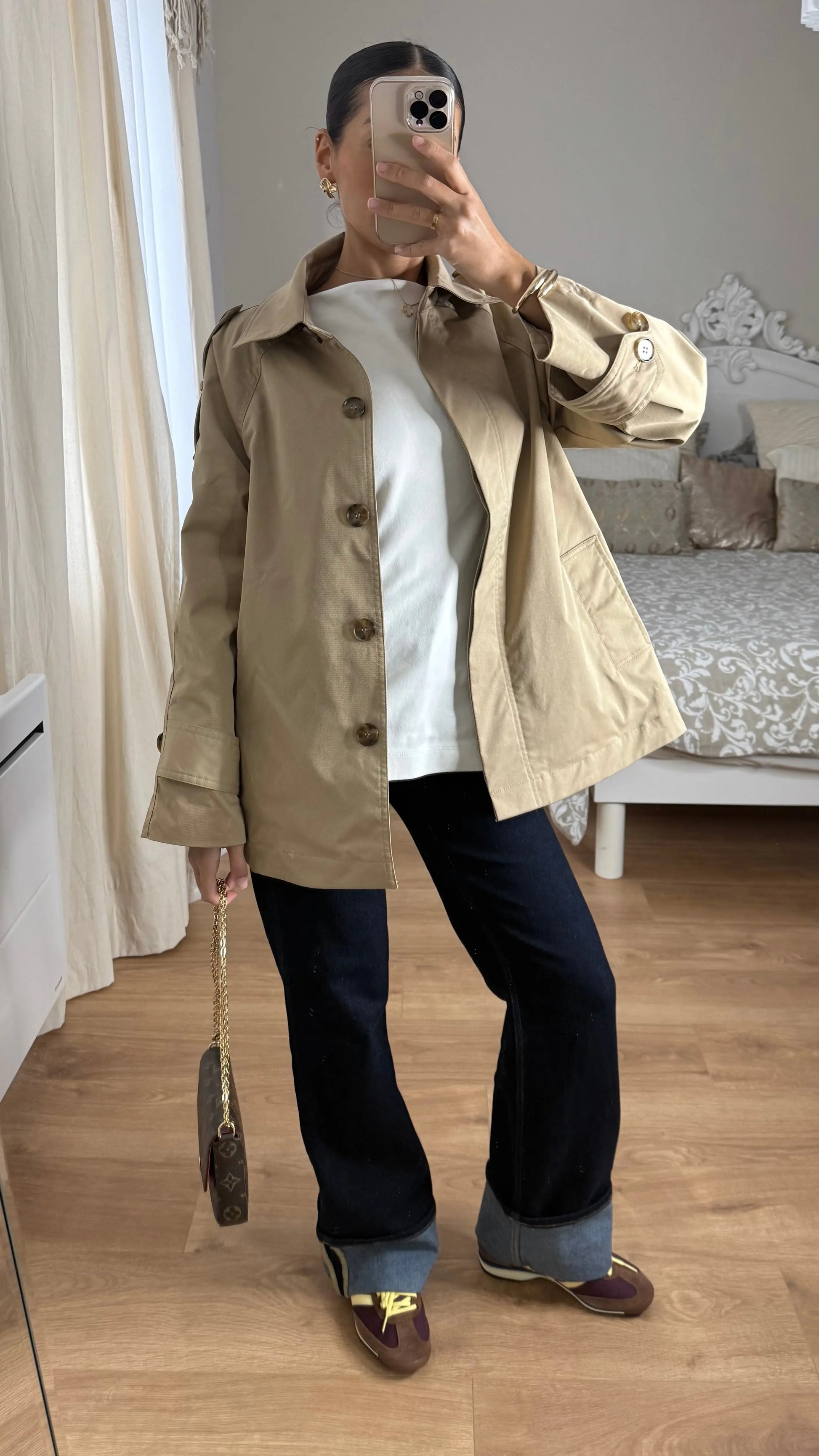Trench court oversize camel SAÏRYS