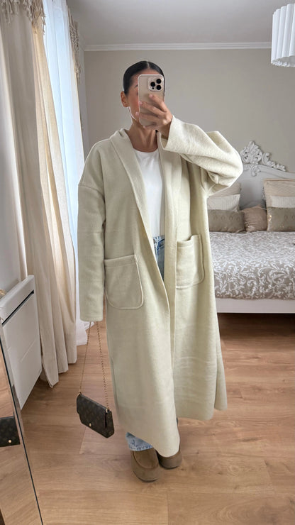 Manteau kimono long Beige SAÏRYS